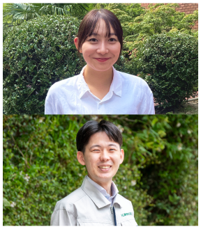 笑顔のスタッフ2人