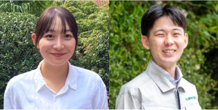 笑顔のスタッフ2人