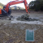 2019年 某池内仮設道路設置工事画像2