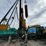 マンション新築工事 PC杭工事画像1