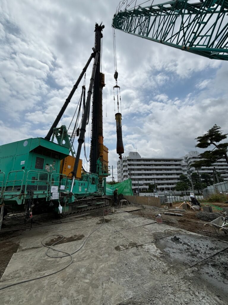 マンション新築工事 PC杭工事画像3