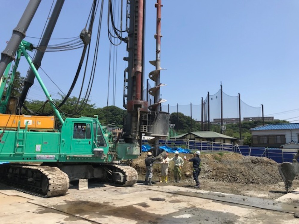マンション新築工事 PC杭工事画像6