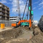 マンション新築工事 PC杭工事画像1