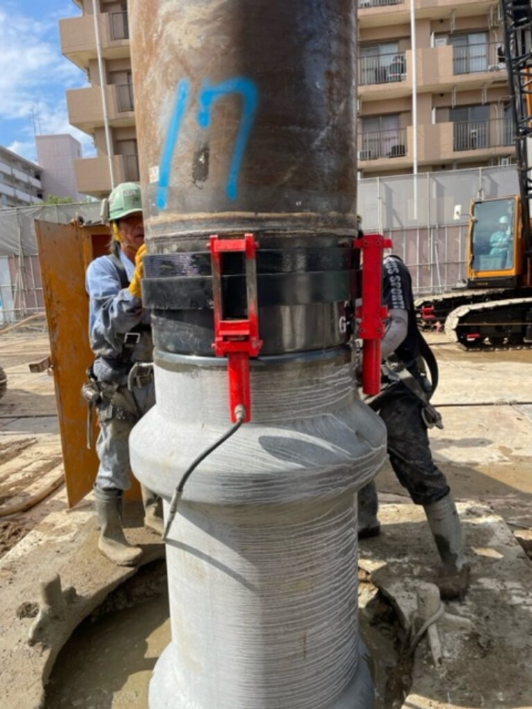 マンション新築工事 PC杭工事画像4